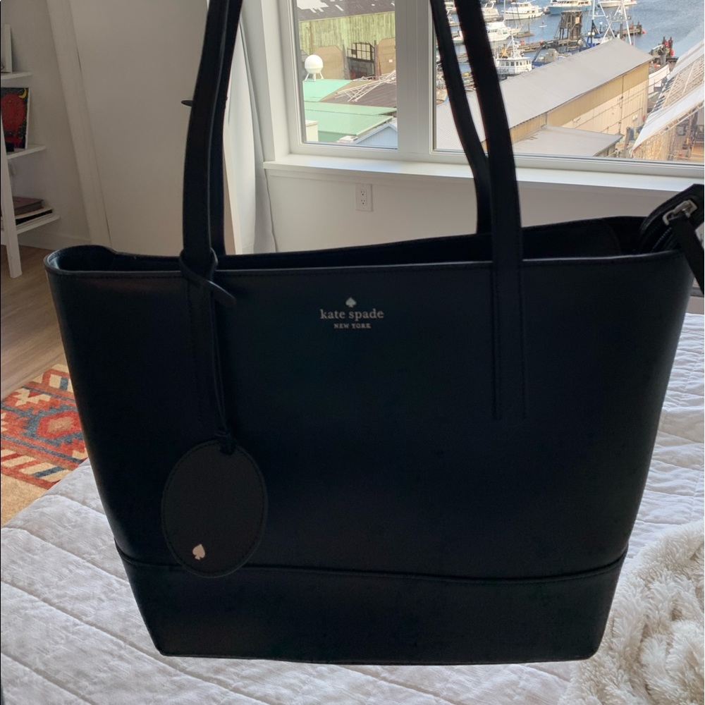 Large Kate Spade black tote bag